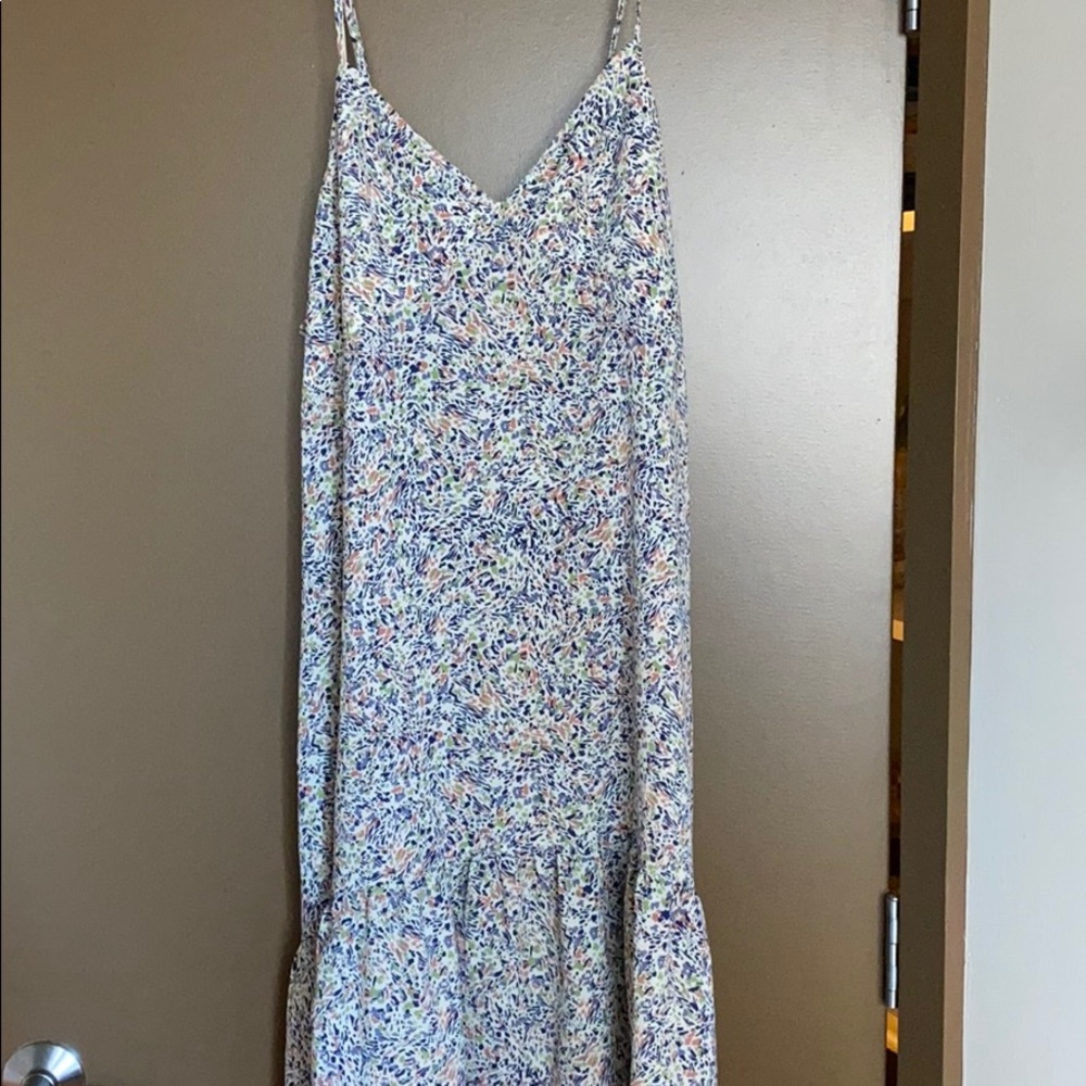 Anthropologie Spaghetti Strap Multicolor Dress